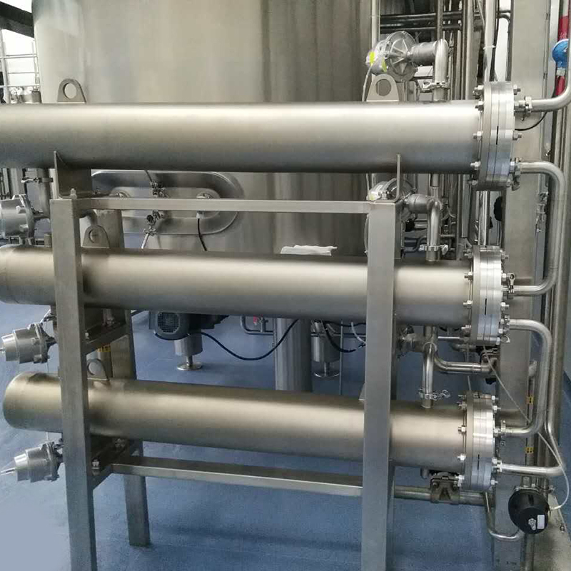위생 쉘 및 튜브 열교환기